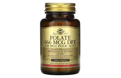 SOLGAR Folacin - Фолиевая кислота 400 мкг, 250 таблеток